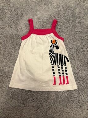 NWT Vintage Carters Baby Dress Pink and Zebra Print 3 Months